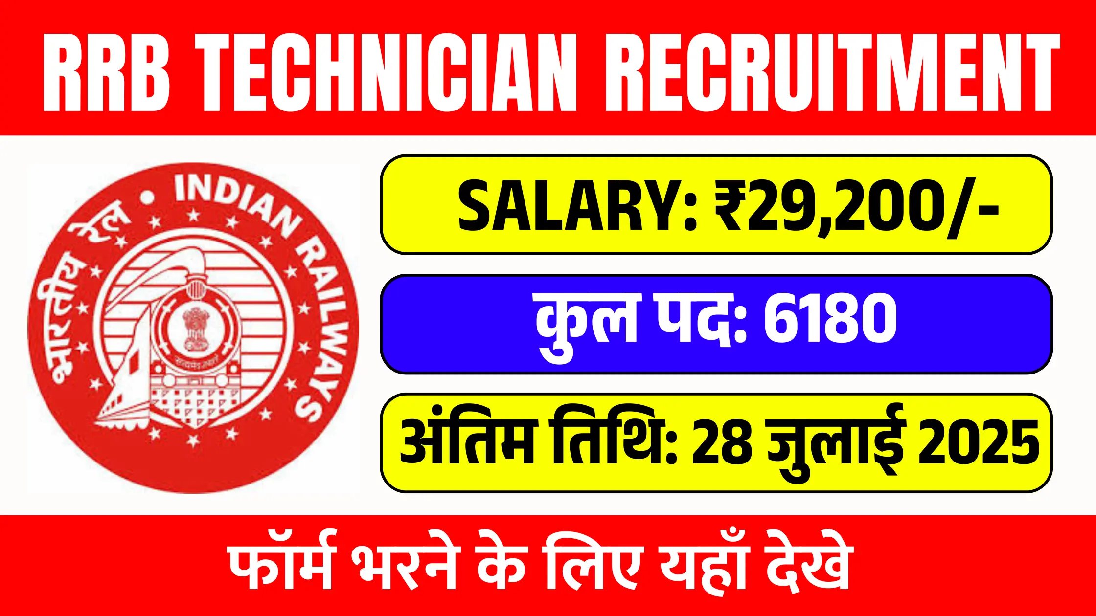 RRB Technician Recruitment 2025